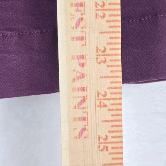 Universal Standard Women’s Plum Cotton-Blend Utility Jean Jacket 4XS Snap Front - Picture 7 of 11